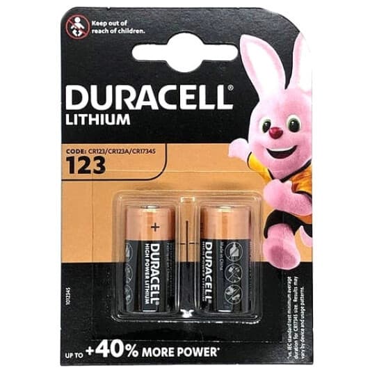 Батарейка Duracell DL123AB2 CR123A 3 V 2 шт