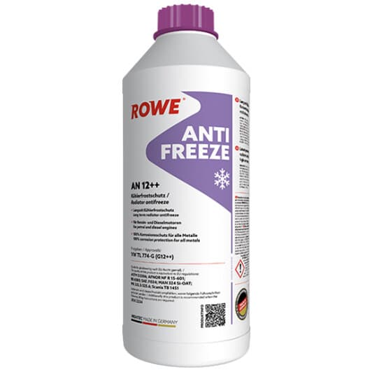 Rowe Hightec Antifreeze AN G12++ фіалковий 1,5 л концентрат антифризу
