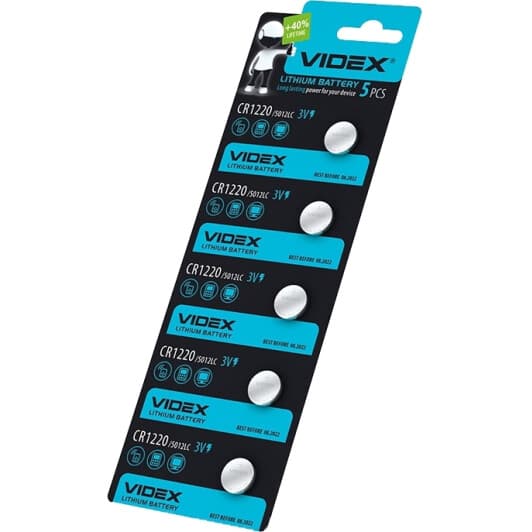Батарейка Videx CR1220 CR1220 3 V 5 шт