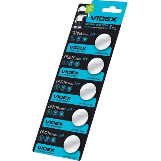 Батарейка Videx CR2016 CR2016 3 V 5 шт