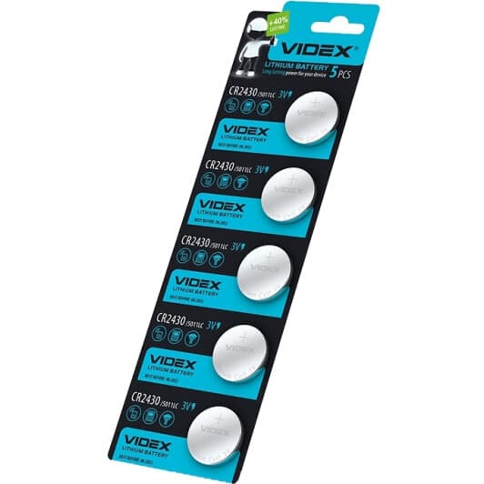 Батарейка Videx CR2430 CR2430 3 V 5 шт
