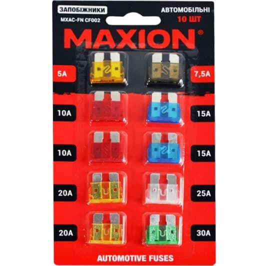 Набор предохранителей Maxion MXAC-FNCF002 FN mini 10 шт.