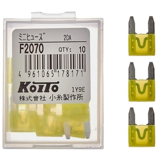 Набор предохранителей KOITO F2070 FN mini 10 шт.