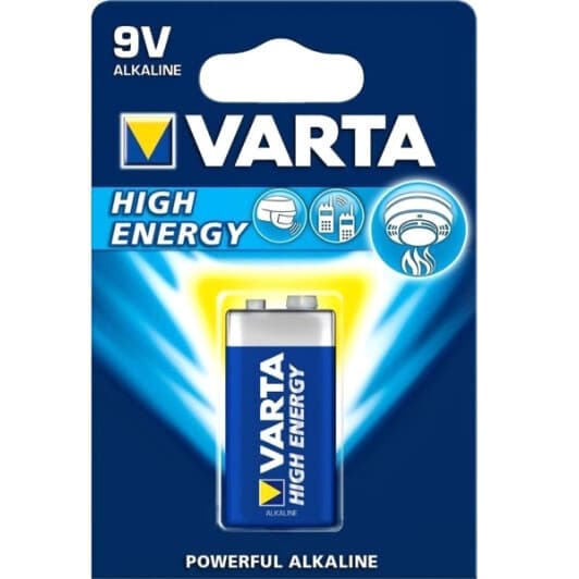 Батарейка Varta High Energy 04922121411 PP3 (Krona) 9 V 1 шт