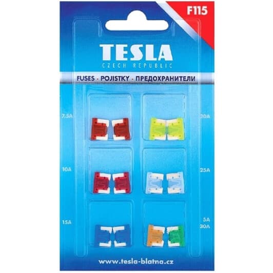 Набор предохранителей TESLA BLATNA F115.000.000 FL mini 12 шт.