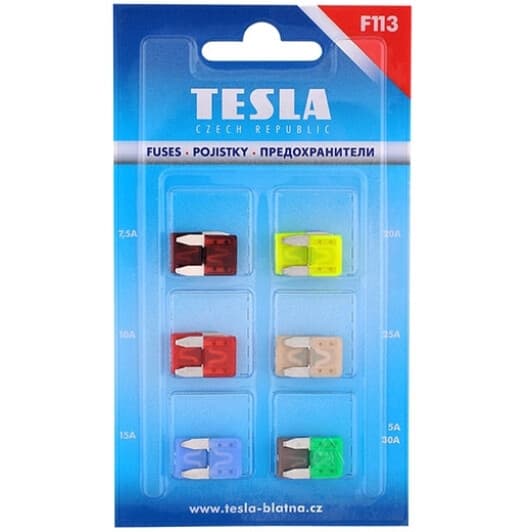 Набір запобіжників TESLA BLATNA F113.000.000 FN mini 12 шт.