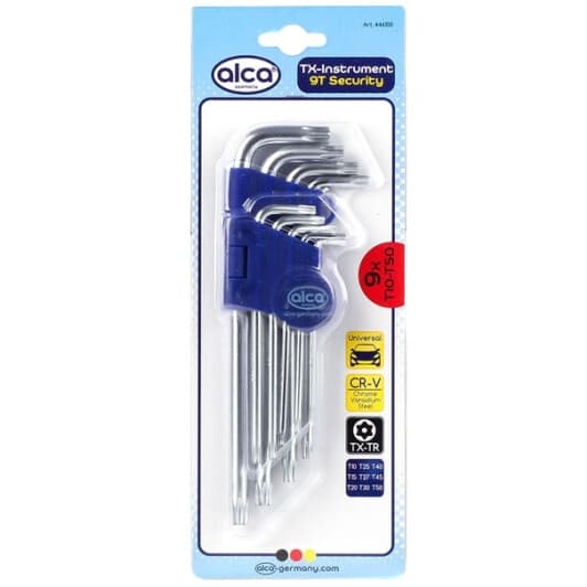 Набор ключей TORX Alca 446100 T10-T50 9 шт