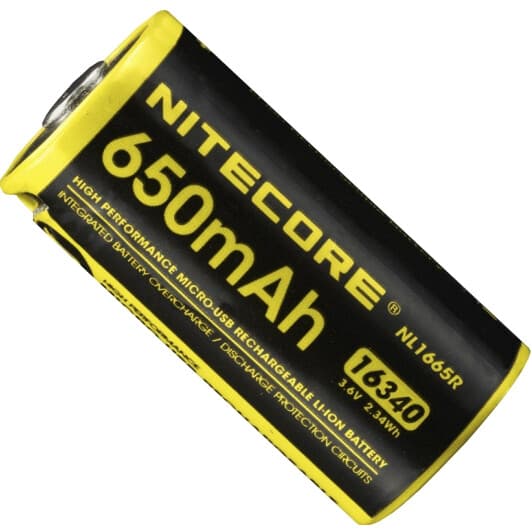 Акумуляторна батарейка Nitecore NL1665R 6-1022-r 650 mAh 1 шт