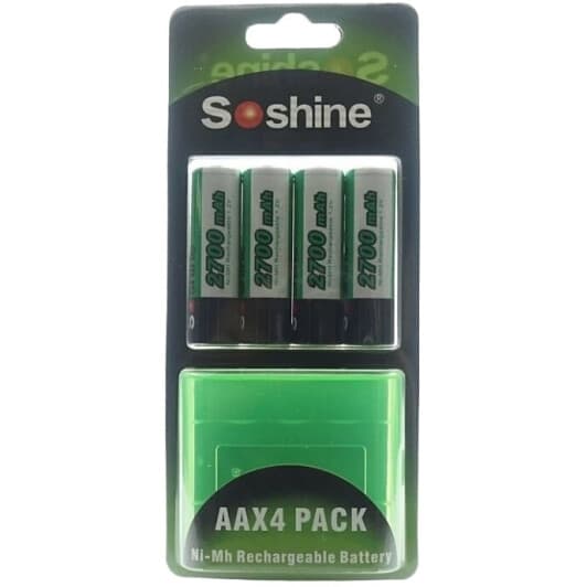 Акумуляторна батарейка Soshine 11-1011-х4 2700 mAh 4 шт