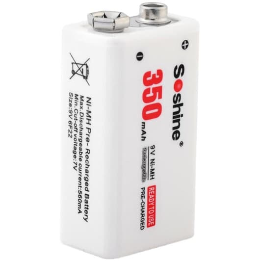 Акумуляторна батарейка Soshine 11-1055 350 mAh 1 шт