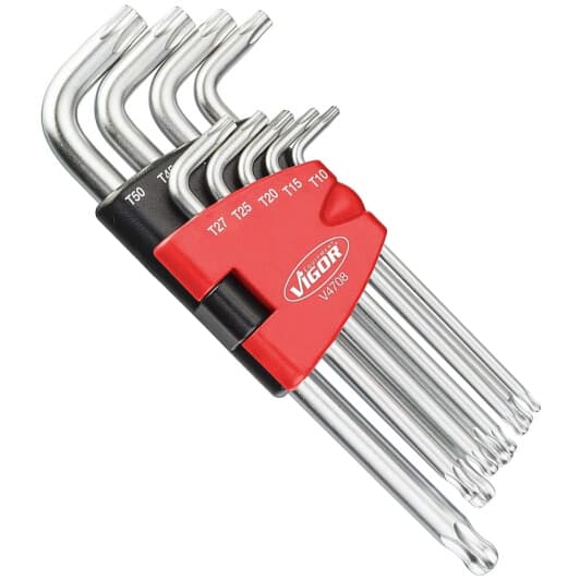 Набір ключів TORX Vigor V4708 T10-T50