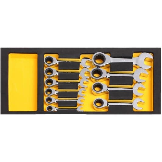 Набор ключей комбинированных трещоточных Starline nrf1et1161 8-19 мм 10 шт