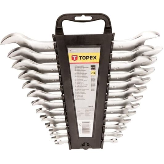 Набор ключей рожковых Topex 35D657 6-32 мм 12 шт