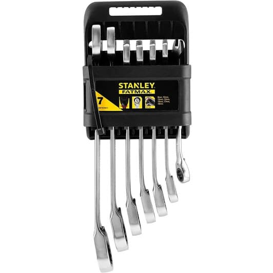 Набор ключей комбинированных трещоточных Stanley FatMax FMMT82848-0 8-19 мм 7 шт