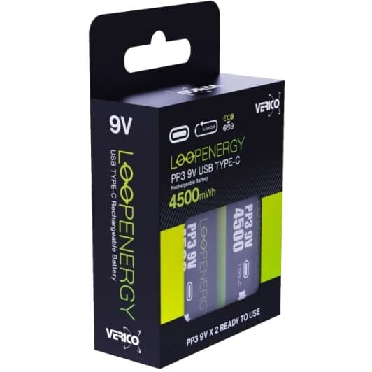 Акумуляторна батарейка Verico Loop Energy 1UDBT-A3WEB2-NN 500 mAh 2 шт