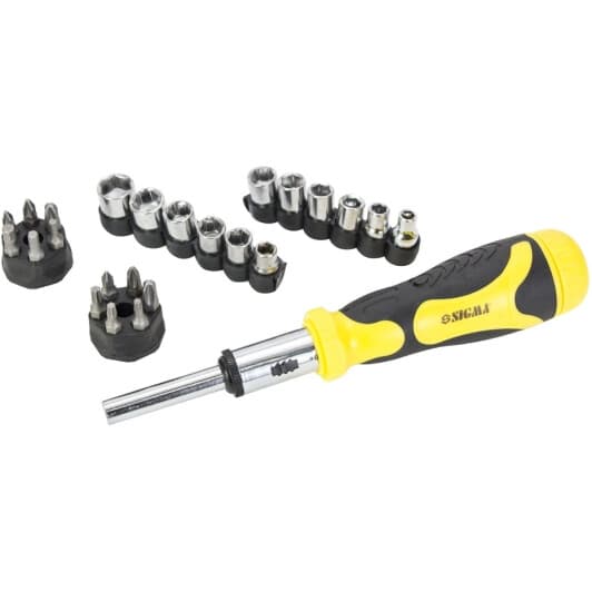 Викрутка реверсивна з набором бит Sigma 4002121