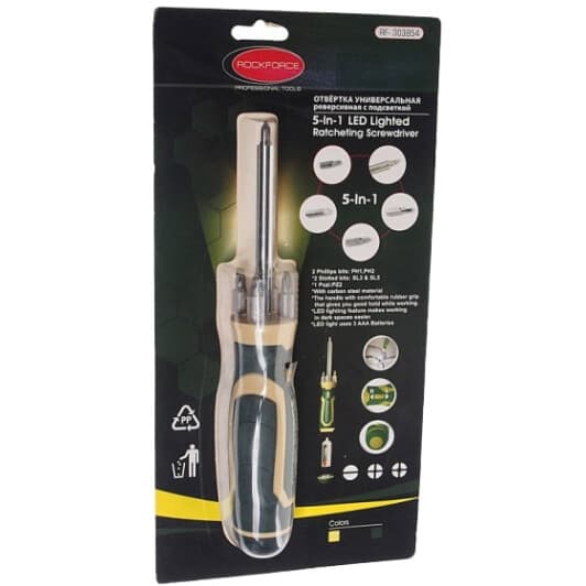Викрутка з набором бит Rockforce RF-303854