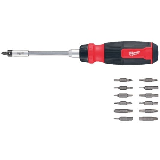 Отвертка реверсивная с набором бит Milwaukee 4932480583