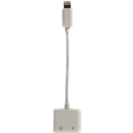 Кабель 2 в 1 PowerPlant CA910427 Apple Lightning - Apple Lightning - 3.5 (Female) 0,15 м