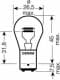 Автолампа Osram P21/5W BAY15d 28 W прозрачная 7537TSP