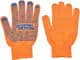 Перчатки рабочие MasterTool хб с точками ПВХ оранжевые