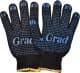 Перчатки рабочие Grad Лайт трикотажные с покрытием ПВХ черные