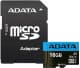 Карта памяти Adata Premier microSDHC 16 ГБ с SD-адаптером AUSDH16GUICL10A1-RA1