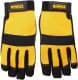 Перчатки рабочие DeWALT неопреновые с кожаными вставками желтые