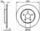 0 986 479 B65 Bosch Тормозной диск