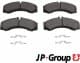 1163601610 JP Group Гальмівні колодки