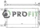 17400037 Profit Радиатор охлаждения двигателя