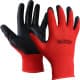 Перчатки рабочие Maxion полиэстеровые с нитриловым покрытием красные