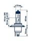 Автолампа Narva Heavy Duty H4 P43t 75 W прозрачная 48898