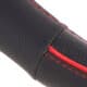 Чехол на руль Штурмовик Ш-203064/4 M эко-кожа с перфорацией цвет черный с красными вставками