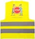 Жилет светоотражающий VAG желтый детский с вертикальными полосами