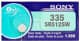 Батарейка Sony sr512sw335 1,55 V 1 шт