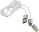 Кабель 2 в 1 PowerPlant KD00AS1290 USB - Apple Lightning - Micro USB 1 м