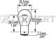 Автолампа Zekkert P21W BA15s 21 W прозрачная LP1064