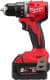 Дриль безударний Milwaukee M18 BLDDRC-502С акумуляторний (2 акумулятори + ЗП + чохол)