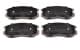 PA-528AF Japanparts Тормозные колодки