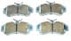 PA-015AF Japanparts Тормозные колодки