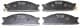 PKW-009 Parts-Mall Тормозные колодки