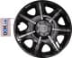 Комплект ковпаків на колеса Star Opus колір чорний + сріблястий R14