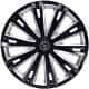 Комплект колпаков на колеса Star Giga цвет черный + серебристый R13