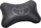 Подушка-підголовник StatusCASE чорна з логотипом Toyota ap005002