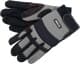 Перчатки рабочие Yato синтетические с кожаными вставками серые, M 8" (yt746628)