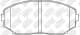 pn3813 NiBK Тормозные колодки