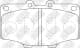 PN1086 NiBK Тормозные колодки