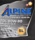Alpine TDL GL-4 / 5 MT-1 80W-90 (5 л) трансмісійна олива