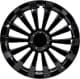 Комплект ковпаків на колеса JESTIC колір чорний з хромованим оздобленням